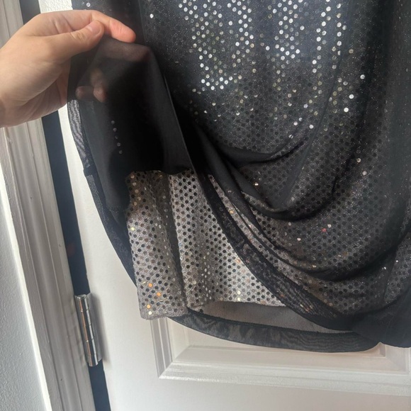 90s/2000s Mesh Sparkly Midi Skirt - Picture 7 of 8